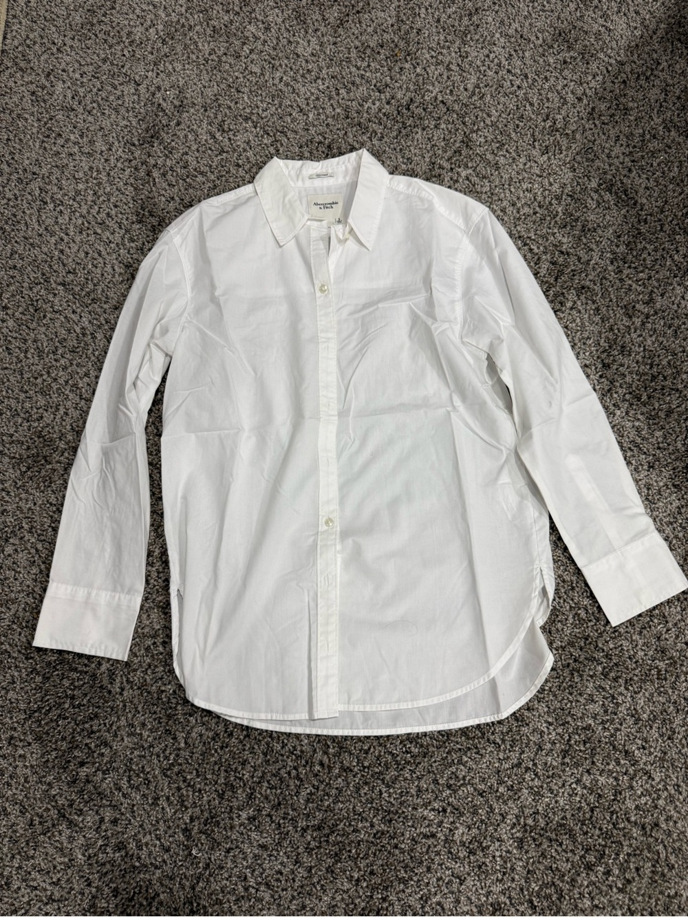 Abercrombie & Fotch White Button-Down Shirt - Classic Cotton